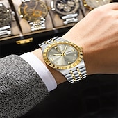 abordables Relojes de Cuarzo-872 nuevo reloj clásico de negocios de acero inoxidable ultrafino para hombre, reloj de pulsera de cuarzo luminoso resistente al agua