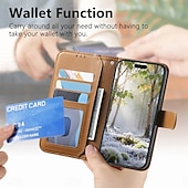 cheap 2026 Samsung Galaxy S26 Series-Phone Case For Samsung Galaxy S26 S26 Plus S26 Ultra Wallet Case Flip Cover Zipper with Wrist Strap Kickstand Retro TPU PU Leather