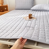 abordables Parures de draps-Protège-matelas imperméable et matelassé pour la chambre à coucher, le dortoir ou la maison ; surmatelas doux et antidérapant ; protection pour le lit et le matelas.