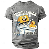  Hombre Argot divertido Camiseta Manga Corta Camiseta Impresión 3D Cuello Barco Camisa Moda Diario Diario Calle Brezo de pomelo Verano Primavera Ropa S M L XL XXL XXXL