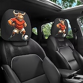 olcso 250. évforduló-2 db rajzfilmfigura, focimeccs mintás fejtámla huzat autóba, belső dekoráció, rugalmas kialakítás, univerzális illeszkedés, alkalmas napi ingázásra és családi kirándulásokra, tökéletes szórakoztató