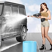 economico Accessori lavaggio auto-idropulitrice a batteria, idropulitrice portatile da 48 V con batteria ricaricabile &amp;caricabatteria, idropulitrice portatile ad alta pressione per autolavaggio, giardino, patio, recinzione, terrazza,