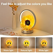cheap Lamps &amp; Lamp Shades-Sunflower Birthday Gifts for Women Mom,Sunflowers Flower Touch Lamp,Rechargeable Cordless 3 Way Dimmable Small Night Light for Living Room,Bedroom,Office Home Decor Thank You Gifts