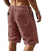 Χαμηλού Κόστους Casual σορτς-Ανδρικά Σορτσάκια Casual σορτς Κοτλέ Σορτς Τσέπη Ελαστική μέση Σκέτο Άνεση Αναπνέει Μήκος γόνατος ΕΞΩΤΕΡΙΚΟΥ ΧΩΡΟΥ Διακοπές Καθημερινά Ρούχα Μοντέρνα Κομψό στυλ street Θαλασσί Μαύρο Μικροελαστικό