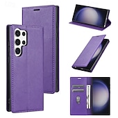 cheap 2026 Samsung Galaxy S26 Series-Phone Case For Samsung Galaxy S26 S26 Plus S26 Ultra Wallet Case Flip Cover Magnetic Full Body Protective Kickstand Retro PU Leather