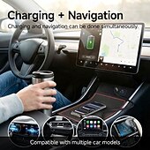 Χαμηλού Κόστους Καλώδια κινητού τηλεφώνου-Καλώδιο φόρτισης υψηλής ισχύος 240w τύπου C με βάση στήριξης, σχεδιασμός 2 σε 1 για φόρτιση &amp;Προβολή hands-free, γρήγορη μεταφορά 480mbps, υλικό υγρής σιλικόνης, κέλυφος από κράμα ψευδαργύρου,