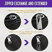 levne umění, řemesla a šití-Sada 16 náhradních jezdců zipů, odolné kovové jezdce, snadná instalace, více barev pro zavazadla, bundy, tašky – 3,8 x 1,8 cm