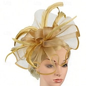 Χαμηλού Κόστους Φασινάτορες-Γοητευτικά Φτερά Δίχτυ Γάμου Γενέθλια Κομψό Βίντατζ χαριτωμένο στυλ Με Φτερό Τούλι Ακουστικό Καπέλα