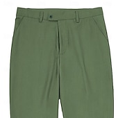  Pour des hommes Smoking Costumes Mariage à la plage Mariage de printemps Noir Vert Sauge Printemps & Été Costume / Tailleur Mode Formel Couleur Unie Coupe Standard 3 pièces Simple Boutonnage Deux