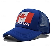 economico Cappellino da baseball da uomo-Per uomo Cappellino da Baseball Cappello da Sole Blu Nero Poliestere Patchwork Moda Streetwear Casual Casuale Quotidiano All'aperto Grafico Bandiera Protezione Solare Protezione solare Traspirabilità