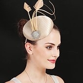 economico Fascinatori-Fascinator Rete Matrimonio Compleanno Vintage Carino Retrò Con Piuma Tulle Copricapo Copricapo