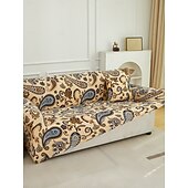 baratos Cobertura de Sofa-Capa de sofá com estampa geométrica, em microfibra elástica, protetora para móveis, ideal para sala de estar e decoração de casa.