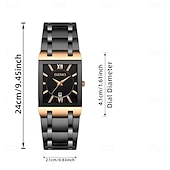 Χαμηλού Κόστους Ρολόγια Quartz-Ρολόι ανδρικό, λουράκι από ανοξείδωτο ατσάλι, λατινικοί αριθμοί, μεγάλο καντράν υψηλής ευκρίνειας, οθόνη ημερολογίου, πολυλειτουργικό, πολυτελές ανδρικό ρολόι, τέλειο δώρο για γενέθλια φίλων,