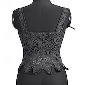 cheap Tops-Medieval Renaissance Cottagecore Corset Bodice Viking Peasant Lace up Fancy Dress Women's Celtic Fantasy Halloween Carnival Performance LARP Ren Faire Adults' Corset