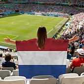economico Costumi da fan-Partita mondiale di calcio 2026 Mantello Costume Bandiera Ventilatori Adulti Unisex Feste Partita di calcio Evento di calcio Vestirsi