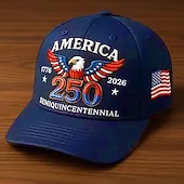 abordables 250e Anniversaire des États-Unis-Casquette commémorative du 250e anniversaire des États-Unis, motif aigle patriotique, semi-quincentenaire 1776-2026, broderie drapeau américain, casquette de baseball ajustable