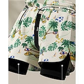 abordables Bañadores &amp; Pantalones de surf-Mujer Regular Bañador Natación Corto Bañadores Pantalones Tropical Correa 2 en 1 con forro de compresión Secado rápido Elástico Transpirable Sin Mangas Bañadores Prendas de abajo Surf Buceo Natación