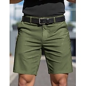 economico pantaloncini da lavoro-Per uomo Shorts Shorts eleganti Lavoro Pantaloncini casual Tasca Semplice Comodità Traspirante Lunghezza al ginocchio Casuale All'aperto Spiaggia Vacanza Moda Blu azzurro cielo Inelastico
