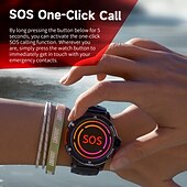 baratos Smartwatch-Relógio inteligente Lokmat Appllp 6 Pro de 1,54 polegadas com 4G LTE, pedômetro, lembrete de chamadas, monitor de sono, compatível com Android e iOS, unissex, GPS, chamadas em modo mãos-livres, controle de mídia, IPX-4, 51 mm.