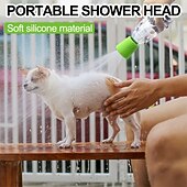 economico Accessori da viaggio-[doccia portatile per animali domestici] soffione doccia in silicone innovativo per animali domestici, ugello doccia portatile per la pulizia degli animali domestici, accessorio multifunzionale per il