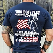 preiswerte Patriotische 250 T-Shirts-4. Juli 2026 250. Gedenktag Herren 3D-Druck US-Flagge Veteran Rundhalsausschnitt Kurzarm T-Shirt täglicher Streetwear