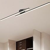 levne Jednoduché stropní osvětlení-Minimalistické stropní svítidlo s dlouhým páskem, částečně zapuštěná stropní lampa, moderní lineární stropní světla do obývacího pokoje, ložnice, chodby, kuchyně, stmívatelné dálkovým ovládáním 110-240 V