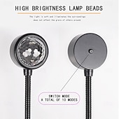 voordelige Sterrenstelsel &amp; Planetarium-Autodakverlichting 1 stuk, usb-sterrenprojector nachtlampje, verstelbare auto-interieurverlichting, draagbare led-lampjes in 4 kleuren &amp;Sterrenlicht met 9 functionele standen voor autodecoratie,