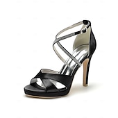 economico sposa-scarpe con plateau argentate da donna - eleganti décolleté da sposa per matrimoni in città