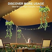 economico Luci paesaggistiche-Luci solari da giardino sospese per primavera ed estate, 66 LED realistici con fiori e rampicanti, decorazioni per esterni impermeabili IP65 per giardino, patio e recinzione, accensione automatica 8-12 ore, regalo per la mamma