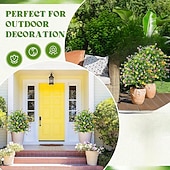 baratos Flor artificial-Estaca de flor artificial de 56 cm (22 polegadas) para decoração de jardim com camélias multicoloridas. &amp;Decoração de jardim em plástico resistente que não desbota, para todas as estações.