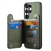 billiga 2026 Samsung Galaxy S26 Serien-telefon fodral Till Samsung Galaxy S26 S26 Plus S26 Ultra Skal med stativ Ringhållare Ringspänne Kontor / företag TPU PU läder
