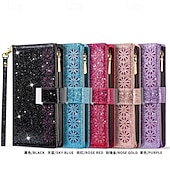 cheap 2026 Samsung Galaxy S26 Series-Phone Case For Samsung Galaxy S26 S26 Plus S26 Ultra Wallet Case Zipper Full Body Protective Kickstand Color Gradient sky PU Leather
