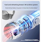 abordables Ventilateurs-Ventilateur de cou portable - Ventilateur de cou rotatif - Ventilateur rafraîchissant rechargeable USB-C, 3 vitesses, design sans pales mains libres, idéal pour les tentes et les activités de plein