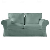 cheap Sofa Cover-2 Seat Sofa Cover or  2 Seat Sofa Bed Cover with Cushion Covers and Backrest Covers For Ektorp Couch Slipcover Washable Furniture Protector  LITB PRIME cover Ektcover