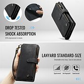abordables 2026 Samsung Galaxy S26 Serie-teléfono Funda Para Samsung galaxia S26 S26 Ultra Plus Tarjetas billetera con Soporte con correa de muñeca Ranura para tarjetas Retro TPU Cuero de PU