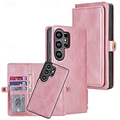 tanie 2026 Samsung Galaxy S26 Seria-telefon Kılıf Na Samsung Galaxy S26 S26 Plus S26 Ultra Etui na karty portfela Odpianane Magnetyczne Ochrona całego ciała Retro Skóra PU
