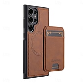 preiswerte 2026 Samsung Galaxy S26 Serie-Handy Hülle Handyhüllen Für Samsung Galaxy S26 S26 Plus S26 Ultra Rückseite Magnetische Adsorption Brieftaschenhülle Mit Ständer Abnehmbar Unterstützt kabelloses Laden Retro PU-Leder