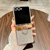 levne Pouzdra pro Samsung-telefon Carcasă Pro Samsung Galaxy Z Flip 7 Z Flip 7 FE Z Flip 6 Z Flip 5 Z Flip 4 Z Flip 3 Zábavné Držák na prsteny Komiks Kov ABS