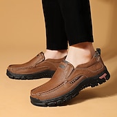 abordables Slip-On Casual Shoes-Men's Brown Slip-On Island &amp; Cruise Loafers – Comfortable Casual Shoes for Vacation, Cruise, and Outdoor Travel