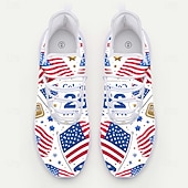preiswerte Männerschuhe-Herren-Sneaker zum 250-jährigen Jubiläum der Vereinigten Staaten – atmungsaktive Slip-on-Mesh-Schuhe mit flexibler Sohle, leicht, perfekt für den 4. Juli, Outdoor-Festivals, Reisen und den Alltag.