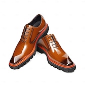 abordables Chaussures de Costume Classiques-Chaussures derby classiques pour hommes, 100 % cuir de première qualité, finition polie, confortables et élégantes, idéales pour les affaires, les mariages et les occasions formelles.