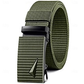 preiswerte Herren-Gürtel-Herren Gürtel Automatische Schnalle Nylon Streetwear Zeitgenössisch Freizeit Einfarbig Schwarz Marineblau Täglich Outdoor Formell Taillengürtel