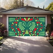 cheap Garage &amp; Door Banners-2026 Global Soccer Tournament Abstract Geometric Shapes Colorful Mosaic Patchwork Garage Door Banner Mural Outdoor House Yard Decor Modern Art Sports Fan Celebration Backdrop Large Sign
