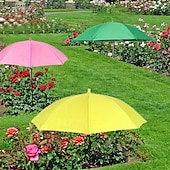 Χαμηλού Κόστους Κηπουρική-ομπρέλα για σκίαστρο εξωτερικού χώρου για φυτά, ρυθμιζόμενο στέγαστρο κήπου, εξωτερική ομπρέλα προστασίας φυτών με ένθετο εδάφους, κατάλληλη για όλες τις εποχές