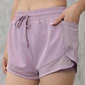 economico Pantaloncini sportivi-Per donna Shorts sportivi Shorts Pantaloncini Estivi Shorts da Spiaggia Vacanza Moda Casual Quotidiano Corto Misura del girovita medio Coulisse Tasca Fascia Elastica Asciugatura Rapida Morbido