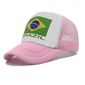 זול כובע בייסבול גברים-בגדי ריקוד גברים כובע בייסבול כובע שמש פול שחור פּוֹלִיאֶסטֶר טלאים אופנתי סגנון רחוב יום יומי יומי בָּחוּץ חופשה דגל ציטוטים ואמירות הגנה מפני השמש קרם הגנה נשימה