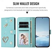 economico 2026 Samsung Galaxy S26 Serie-telefono Custodia Per Samsung Galaxy S26 S26 Plus S26 Ultra per Donna Ragazza con Supporto Slot per Carte Fiore Floreale TPU Pelle PU
