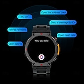economico Smartwatch-Nuovo smartwatch impermeabile 5 ATM, ideale per attività all'aperto, monitoraggio sportivo, pagamenti PayPal, chiamate Bluetooth, schermo HD da 1,45" 466*466, smartwatch indossabile 2025