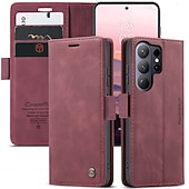 preiswerte 2026 Samsung Galaxy S26 Serie-Handy Hülle Handyhüllen Für Samsung Galaxy S26 S26 Ultra Plus Brieftaschenhülle Flip-Cover Mit Ständer Ständer Kartenfach Retro TPU PU-Leder