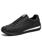 abordables Zapatillas Informales-Zapatillas sin cordones de piel sintética para hombre: elegantes, fáciles de llevar, ideales para reuniones informales, viajes y comodidad diaria.